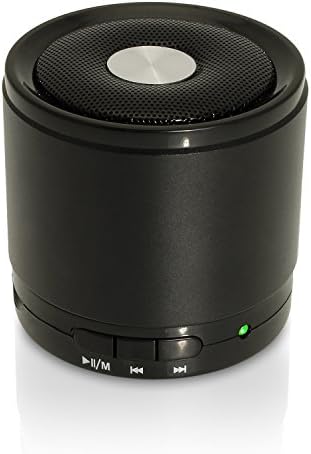 iGadgitz Wireless Portable Bluetooth 2.1 Stereo Mini Portable Travel Speakers (Music streaming and Microphone for Hands free Calling) with FM Radio and Micro SD/TF Card Slot - Black