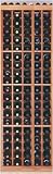Wine Cellar Innovations Designer Series Collection Natural Premium Redwood 5-Column Individual Bottle Rack 72x23x13-in.