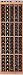 Wine Cellar Innovations Designer Series Collection Natural Premium Redwood 5-Column Individual Bottle Rack 72x23x13-in.