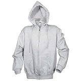 Dutch Harbor SW300GRLG Heather Grey Large Heavy Duty Insulated Hooded Sweatshirt