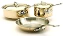 Mauviel Cuprinox Style 5-Piece Copper Cookware Set