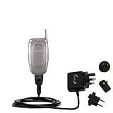International Wall / AC Charger for the Samsung SGH-X427 - Gomadic Brand w/ TipExchange Technology