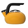 KitchenAid 1.5 Qt. Porcelain Enamel on Steel Curling Teakettle Mustard