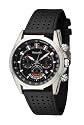 Accurist MS640B Gents Pro-Timer Chronograph With Black Dial PU Strap Watch