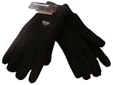 Womens Gloves - Thinsulate - Lined Insulated 40 grams - Black - One Size