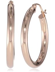 14k Rose Gold 3mm Tube Hoop Earrings