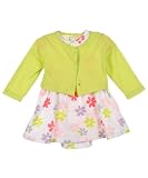 Carters Girls Newborn-9 Months Lime 2 Piece Dress Set