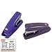 Max HD-10DFLDKGY Max Flat-Clinch Mini Stapler, 20 Sheet Capacity, Dark Gray