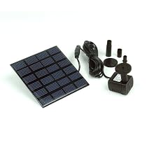 Instapark&reg; 5 Head Solar Pump Garden Fountain Pond Water Feature