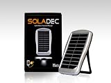Soladec Hybrid All-in-One Portable Solar Power Charger and External Battery Pack with Integrated Ultra High-Flux LED Light...