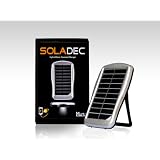 Soladec Hybrid Solar Power Charger, The latest generation all-in-one Solar Charger/Portable Battery with an integrated ultra high-Flux LED light, compatible with Apple iPhone 4, iPhone 4S, Amazon Kindle Fire and most smartphones ~ MiseMet