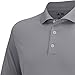 adidas Golf Men's Solid Polo Jersey, Mid Grey, Small