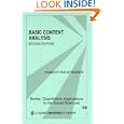 Basic Content Analysis (Quantitative Applications in the Social Sciences)