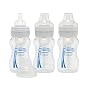 Dr. Brown's BPA Free Polypropylene Natural Flow Wide Neck Bottle, 8 oz - 3-Pack