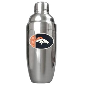 Denver Broncos NFL Stainless Steel Cocktail Shaker by Great American Products