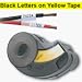 Brady IDXPERT Self-Laminating Labels-4 Inch x 1 Inch x 1 Inch-Black on Yellow