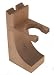 Colonel Conk Evernice Model 121 Hardwood Stand for Razor and Brush, Walnut Finish