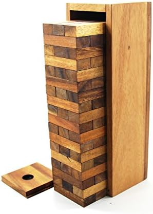 Tropical Jenga Wooden Game Tumbling Tower Giant 3D Puzzles