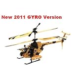 3.5-CH 3319 Army Defender Remote Control RC Military Helicopter w  LED Lights + Gyroscope...