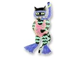Clearly Charming Snorkel Cat Sterling Silver and Enamel Pin by Zarah
