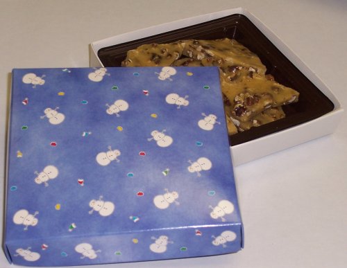 Scott's Cakes 1 2 lb. Pecan Brittle in a Snowman Box by Scott's Cakes
