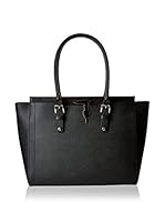 Tru Trussardi Bolso asa de mano Palmellato (Negro)