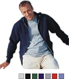 JERZEES Midweight 50/50 Fleece Full-Zip Front Hood, (A-993)