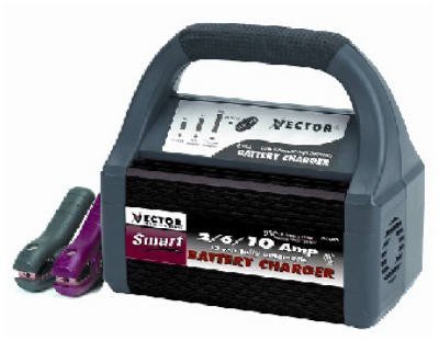 12 Volt Battery Charger - 2/6/10 Amp