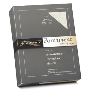 Southworth-Fine-Parchment-Paper-24-lb-Ivory-500-Count-984C-
