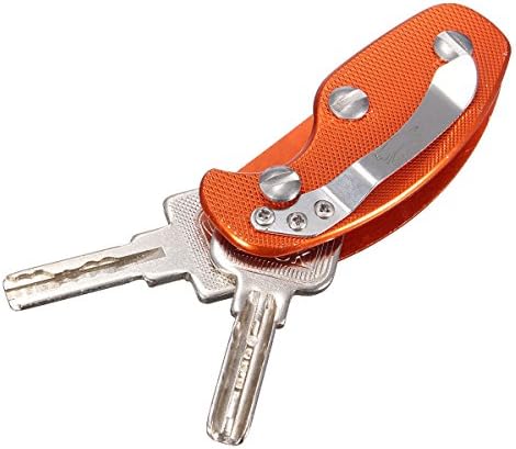 Carbon Fiber Key Holder Clip Folder Men Keychain EDC Pocket Multi Tool Green