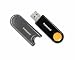 Transcend JetFlash 210 - USB flash drive (biometric) - 1 GB - Hi-Speed USB - orange