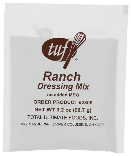 Total Ultimate Foods Ranch Salad Dressing Mix (no MSG), 3.25-Ounce Units (Pack of 18) by Total Ultimate Foods