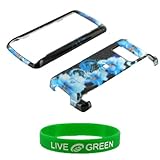 Blue Flower Design Snap On Hard Case for LG enV Touch VX11000 Phone, Verizo ....