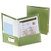 Oxford 5049560 Metallic Two-Pocket Folders, Green, 25/Box