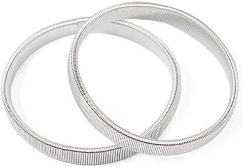 Wise Will Pair of Shirt Elasticized Sleeve Holders (Silver)
