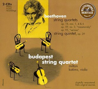 Beethoven: String Quartets Op. 18 Nos. 1, 4, & 6, Op. 59 Nos. 3 "Razmovsky", Op. 95 "Serioso"; String Quintet Op. 29
