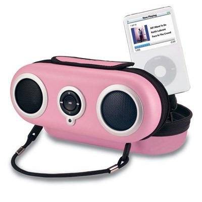 iHome iH19 Portable Protective iPod (Pink)