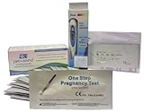 Fertlility Pack - 1 Basal Thermometer (F)/3 x Fertility Cassette Tests/1 Pre-seed/15 x Ovulation/5 x Pregnancy test strips