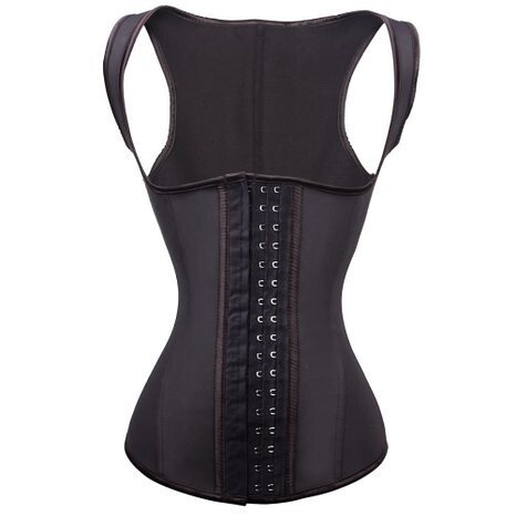 FeelinGirl Women's Latex Underbust Training Cincher Workout Waist Trainer Corset