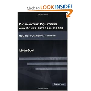 Diophantine Equations and Power Integral Bases in Algebra... and over 900000 other books are available for