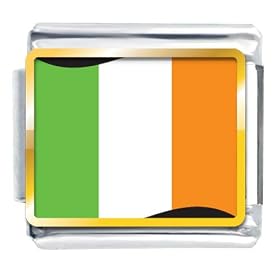Ireland Flag Italian Charm Bracelet Bracelet Link