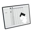 Magnetic In/Out Board, 15 Name Capacity, 24"x18", Gray