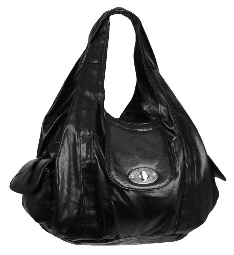 EyeCatchBags - Melina Underam Shoulder Grab Bag Black