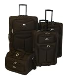 American Flyer Ultra Lightweight North- West 4- Piece Expandable Luggage Set
