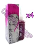 Stargazer Semi-Permanent Hair Colour Dye x 4 Packs UV Pink Rinse