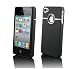 Produkt-Bild: NowKin Apple iPhone 4 4G 4S Schutzh&uuml;lle Tasche Hard Chrom Case Etui Cover Schutz h&uuml;lle IN schwarz
