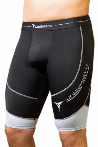 Linebreak Men s Long Compression Short Black/Silver Medium