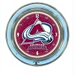 NHL Colorado Avalanche Neon Clock - 14 inch Diameter