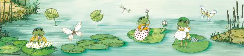 Wandpiraten Kinder Wandbild Fototapete "Spa&szlig; am Teich" 200 x 46,5 cm
