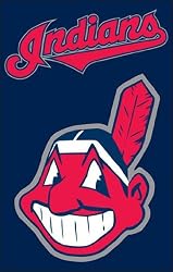 MLB Cleveland Indians Applique Banner Flag